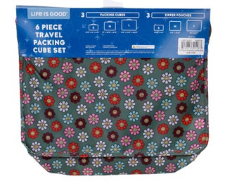 Thumbnail 13: Life is Good 6 Pc Travel Packing Cube Set 