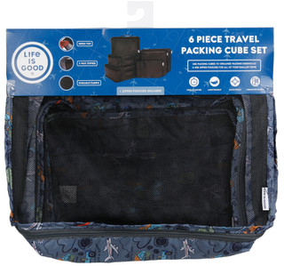 Thumbnail 7: Life is Good 6 Pc Travel Packing Cube Set 