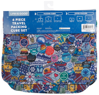 Thumbnail 15: Life is Good 6 Pc Travel Packing Cube Set 