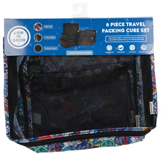 Thumbnail 8: Life is Good 6 Pc Travel Packing Cube Set 