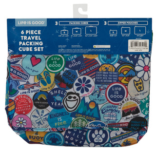 Thumbnail 8: Life is Good 6 Pc Travel Packing Cube Set 