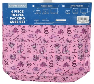 Thumbnail 2: Life is Good 6 Pc Travel Packing Cube Set 