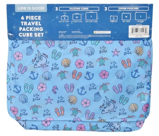Thumbnail 2: Life is Good 6 Pc Travel Packing Cube Set 