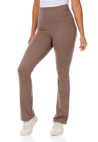 Thumbnail 1: love tree Juniors Active Performance Foldover Flare pants 