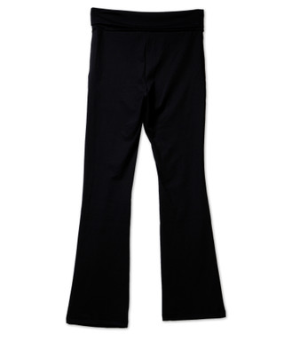 Thumbnail 2: love tree Juniors Active Performance Foldover Flare pants 