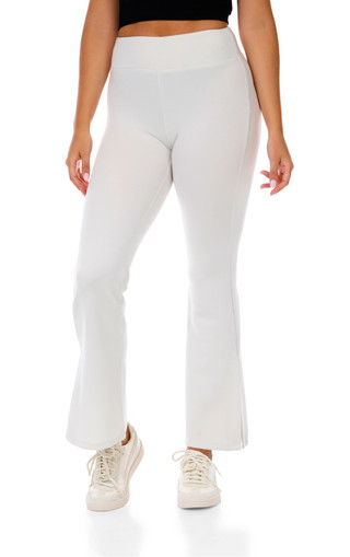 Thumbnail 1: love tree Juniors Active Performance Foldover Flare pants 