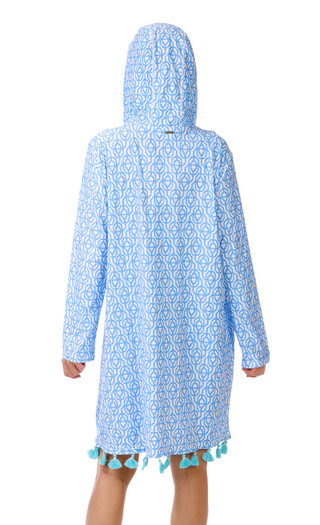 Thumbnail 2: CABANA LIFE Women's Plus Lake Como Coverluxe Hooded Cover Up 