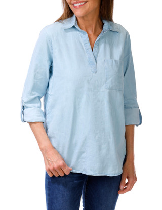 Thumbnail 1: Dash Women's Long Sleeve Roll Tab Top 