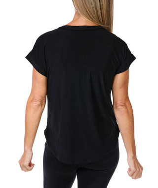 Thumbnail 2: Joie De Vivre Women's Comfort Stretch 2 Pocket Metal Studded Top 