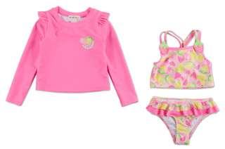 Thumbnail 1: Derek Heart Little Girls 3 Pc Tankini Set  