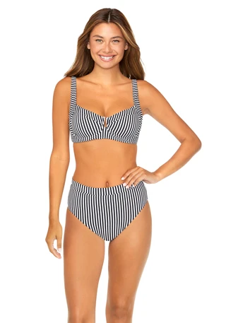 Thumbnail 5: RAISINS Juniors Striped Bikini Bottom 