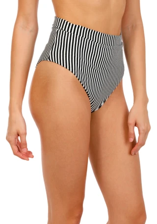 Thumbnail 3: RAISINS Juniors Striped Bikini Bottom 