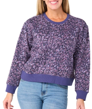 Thumbnail 1: CITY BLUES Women's Long Sleeve Printed Sweatshirt 