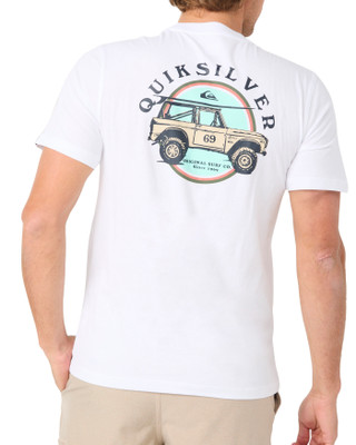 Thumbnail 2: Quiksilver Men's Short Sleeve Coastal Groove Graphic Tee 