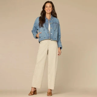 Thumbnail 3: Democracy Womens Drapey Denim Jacket 