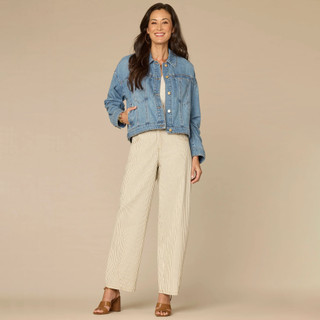 Thumbnail 3: Democracy Womens Drapey Denim Jacket 