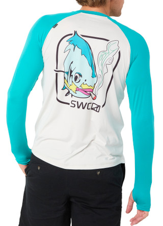 Thumbnail 2: SWC Men's Outdoor Clearwater Raglan Long Sleeve Shirt 