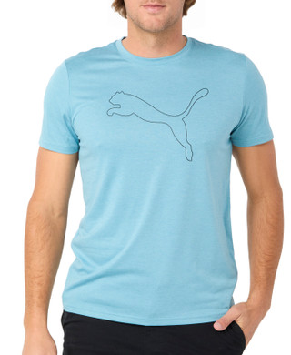 Thumbnail 1: Puma Men's Short Sleeve Heathered Logo Shirt 