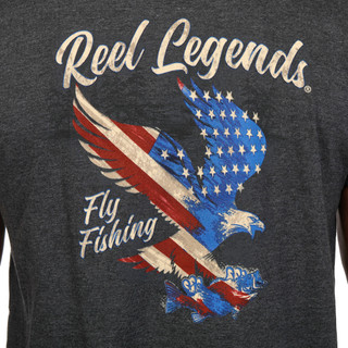 Thumbnail 4: REEL LEGENDS Men's Short Sleeve Eagle Graphic Tee 