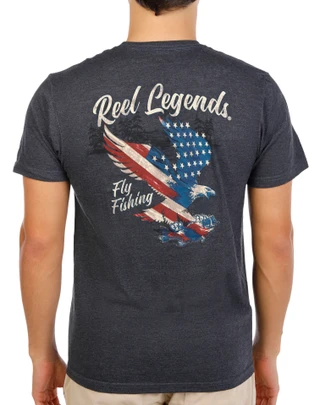 Thumbnail 2: REEL LEGENDS Men's Short Sleeve Eagle Graphic Tee 