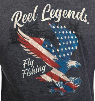 Thumbnail 6: REEL LEGENDS Men's Short Sleeve Eagle Graphic Tee 