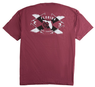 Thumbnail 3: REEL LEGENDS Men's Florida Flag Graphic T-Shirt 