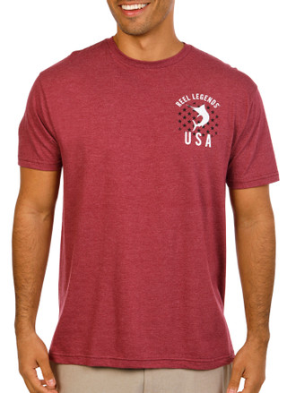 Thumbnail 4: REEL LEGENDS Men's Florida Flag Graphic T-Shirt 