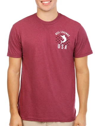 Thumbnail 3: REEL LEGENDS Men's Florida Flag Graphic T-Shirt 