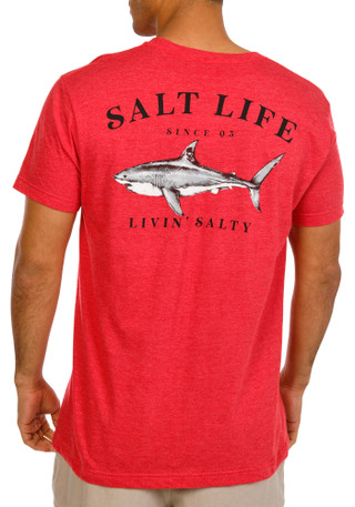 Thumbnail 1: Salt Life Men's Short Sleeve Logo Shark Graphic Tee 