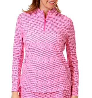 Thumbnail 1: GOTTEX Women's Long Sleeve Quarter Zip Top 
