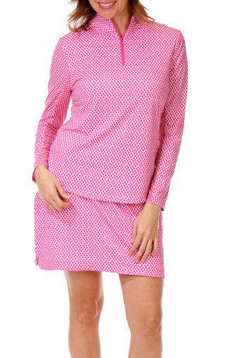 Thumbnail 5: GOTTEX Women's Long Sleeve Quarter Zip Top 