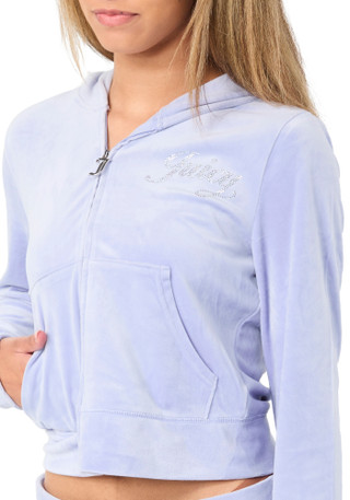 Thumbnail 3: Juicy Couture Juniors Velour Stud Hooded Zip Up Jacket 