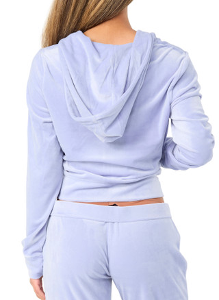Thumbnail 4: Juicy Couture Juniors Velour Stud Hooded Zip Up Jacket 