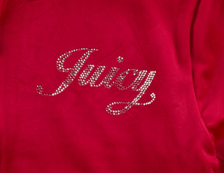 Thumbnail 3: Juicy Couture Juniors Velour Stud Hooded Zip Up Jacket 
