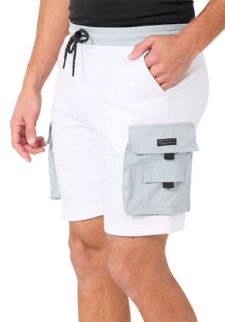 Thumbnail 3: Modern Culture Men's Solid Tech Cargo Shorts 