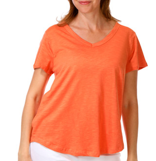 Thumbnail 1: Grace Women's Short Sleeve Solid Top 