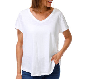 Thumbnail 1: Grace Women's Short Sleeve Solid Top 