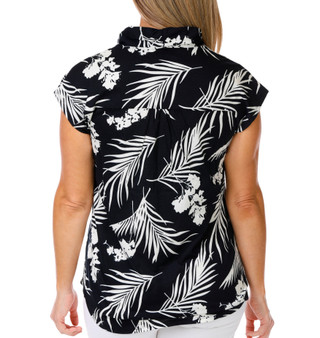 Thumbnail 3: Grace Women's Short Sleeve Floral Top 