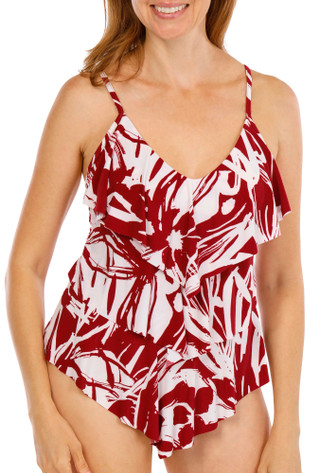 Thumbnail 1: Miraclesuit Women's Impressionist Rita Tankini Top 
