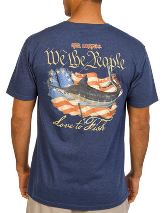 Thumbnail 1: REEL LEGENDS Men's Short Sleeve We The People Graphic T-Shirt 