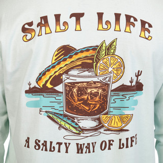Thumbnail 4: Salt Life Men's Long Sleeve Salty Way of Life Graphic Tee 