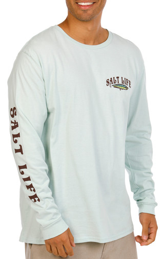 Thumbnail 5: Salt Life Men's Long Sleeve Salty Way of Life Graphic Tee 