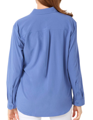 Thumbnail 4: Eddie Bauer Women's Long Sleeve Button Down Performance Shirt 