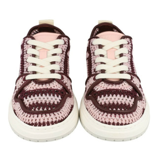 Thumbnail 4: FERRAGAMO Womens Dennis Crochet Sneakers 