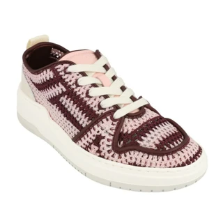 Thumbnail 2: FERRAGAMO Womens Dennis Crochet Sneakers 