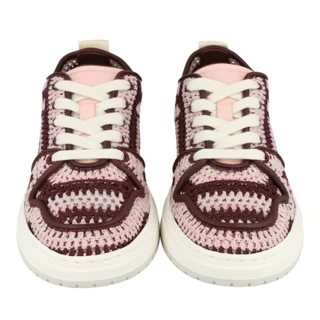 Thumbnail 9: FERRAGAMO Womens Dennis Crochet Sneakers 