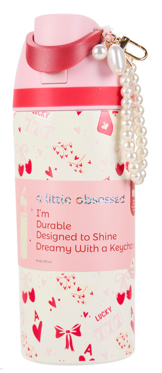 Thumbnail 1: 16 oz Insulated Chug & Sip Tumbler with Charm 