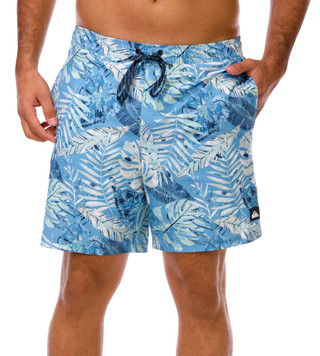 Thumbnail 1: Quiksilver Men's Palm Leaf Volley Swim Shorts 