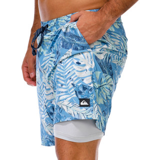 Thumbnail 3: Quiksilver Men's Palm Leaf Volley Swim Shorts 