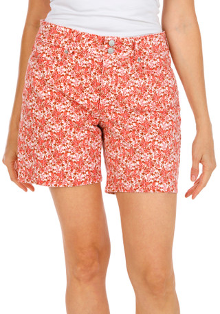 Thumbnail 1: NYDJ Women's Frankie Relaxed Floral Shorts 